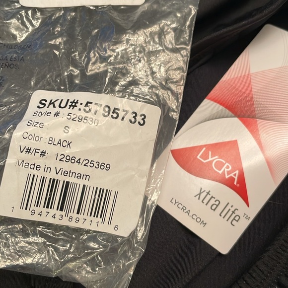 NWT LANDS’ End Mid or High Waisted Black Swim Bottoms Small 6-8 - Picture 9 of 9